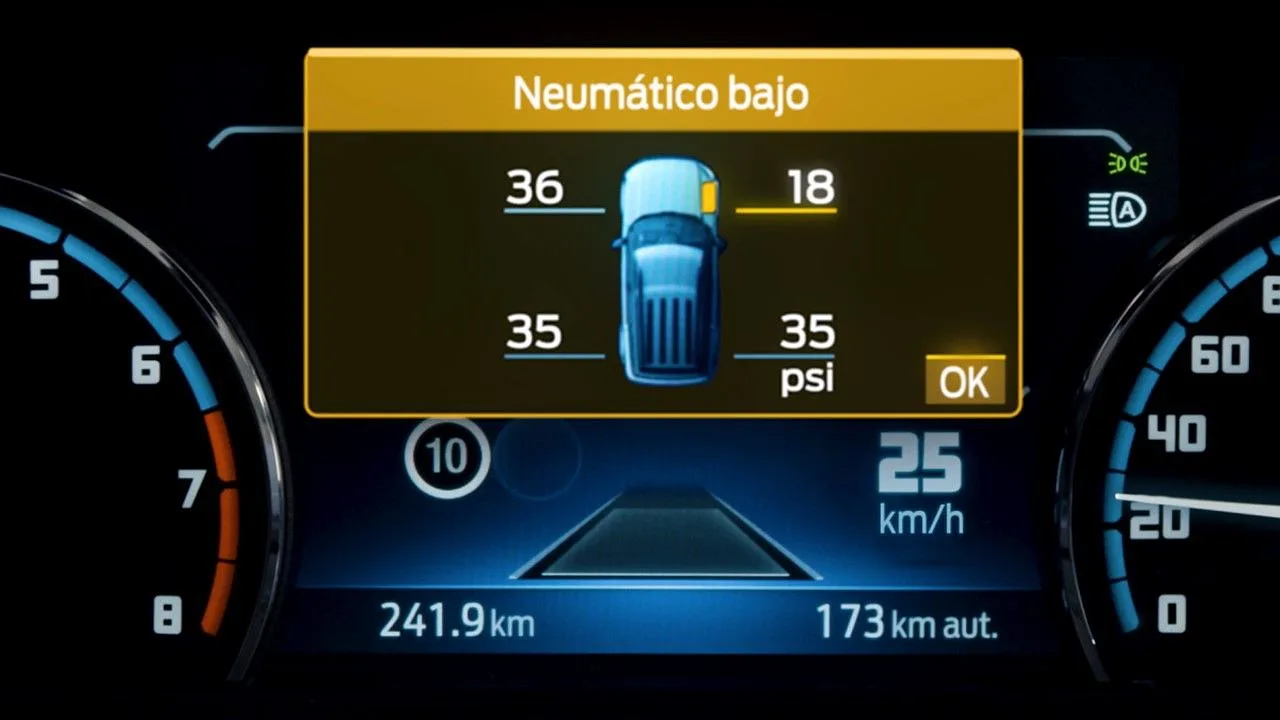 Sistema de monitoreo de presión de neumáticos
