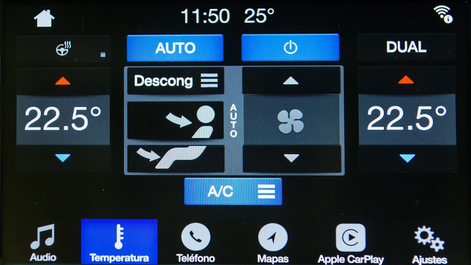 Climatizador automático digital bi-zona
