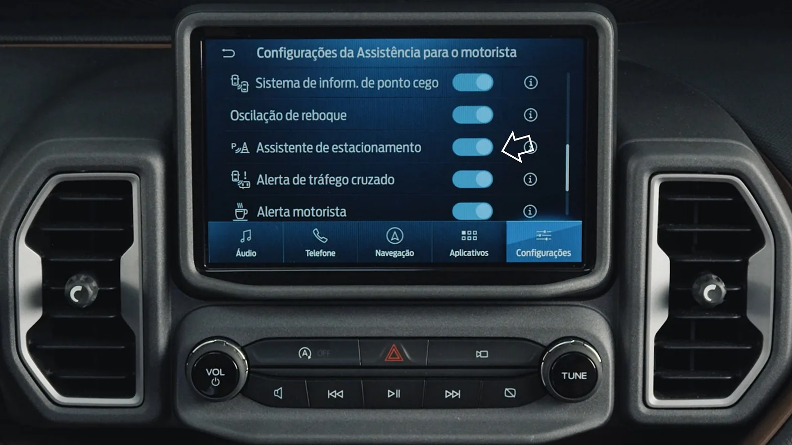 Sensor de Estacionamento Traseiro